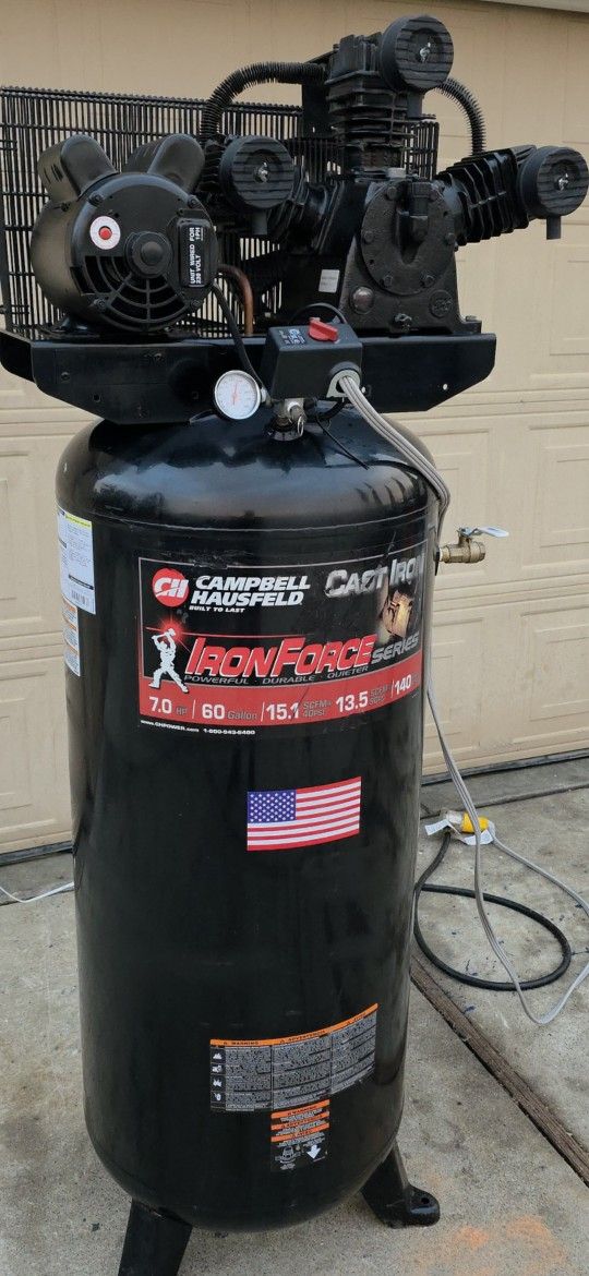 60 Gallon 7hp 140 Psi Air Compressor 