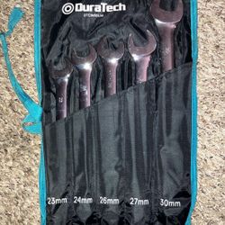 DURATECH Long Pattern Combination Wrench Set, 5-Piece, 23-30mm