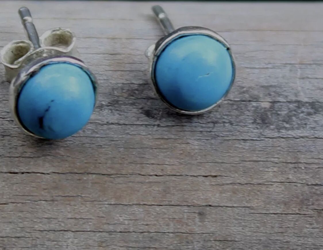 Sleeping beauty turquoise earrings