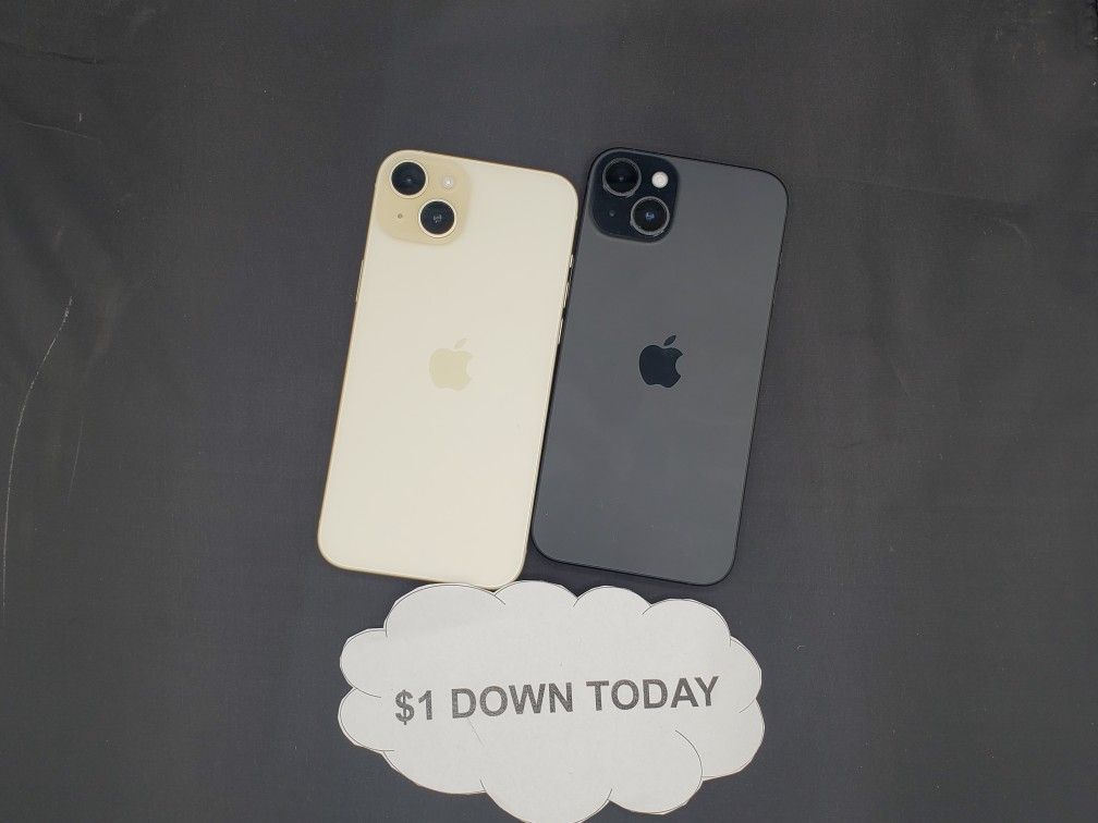 📱 iPhone 15 – Premium Features, Best Price Starting at $495! 🌟$1 DOWN AVAILABLE  
