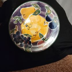 Vintage Hand Crafted & Hand Painted Plate