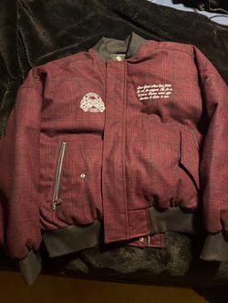 Wolves Club Plaid Bomber Jacket