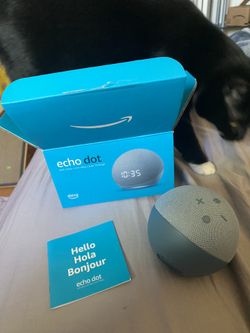 Alexa Home Blue Digital Clock Display