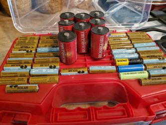 Solar Rechargeable Batteries #40 AA #8 D