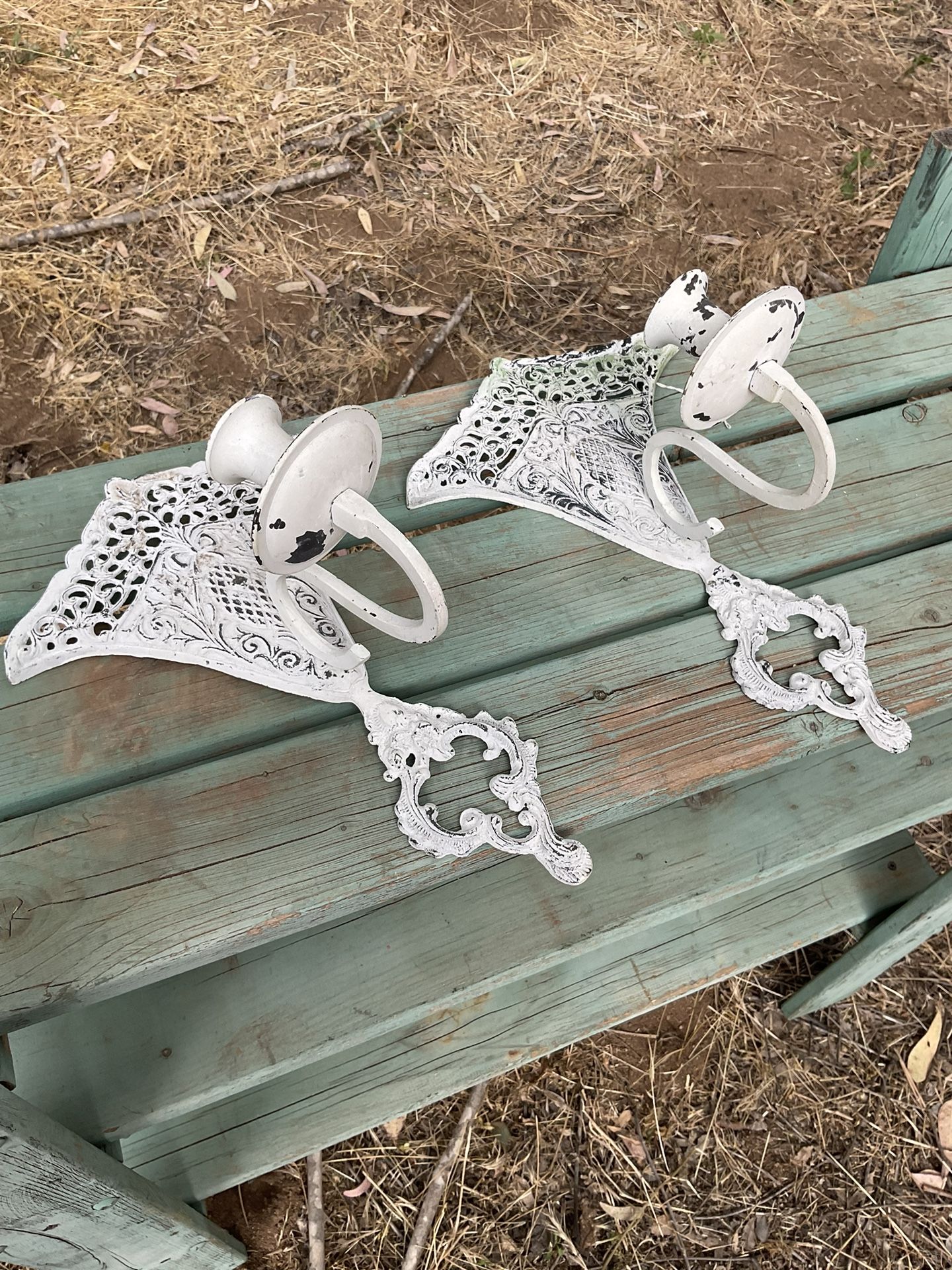 Vintage iron Wall Candelabras