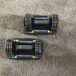Pro form Fusion 10-25 lbs Adjustable Weights..Set of 2
