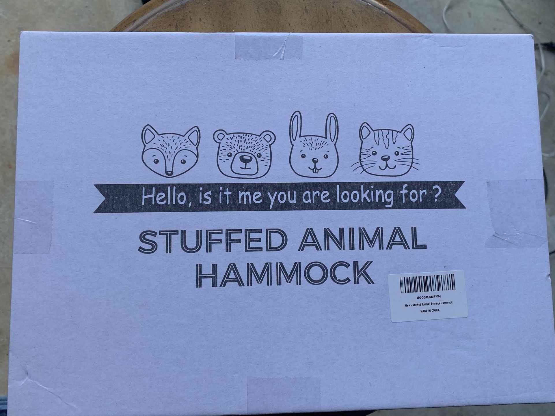 Stuffed Animal Hammock (New in Box)