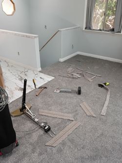 Installation of carpet