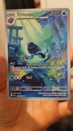 Pokemon TCG Tirtouga 106/086 Sv: Black Bolt Holo Illustration Rare Eng 100HP