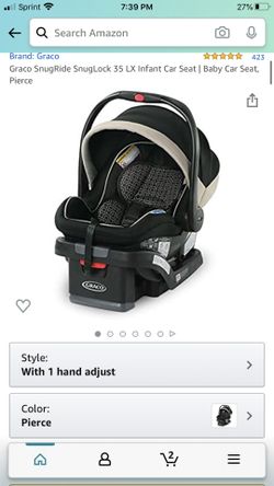 Graco SnugRide SnugLock 35 LX Infant Car Seat | Baby Car Seat, Pierce