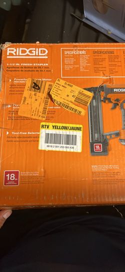 RIDGID 18GA 1-1/2 In. Finish Stapler