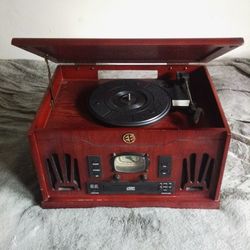 Vintage Electro Band Record Player, CD Player, & Radio 