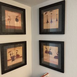 Set of four  pictures
