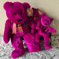 NWT TY Millennium trio beanie Buddy & Teenie