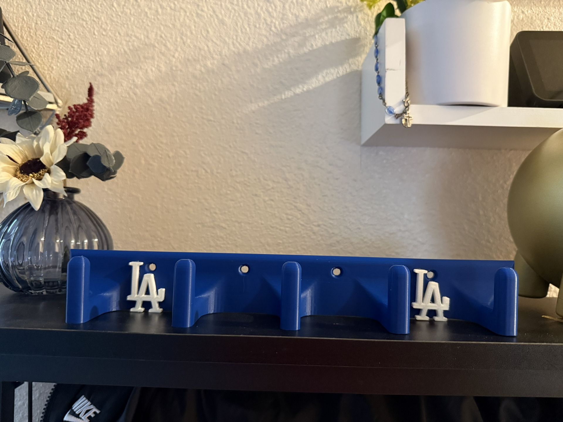LA Dodgers 4-Hook Wall Hanger