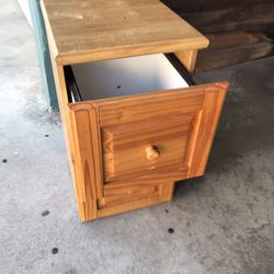 2?Drawer All Wood File Cabinet Good Condition