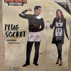 Plug socket Couples Halloween Costume 