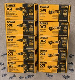 DeWalt 20V XR Brushless Drywall Tool Lot (10 Units)