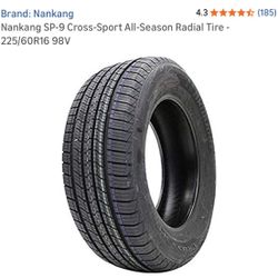 4 Excellent Nankang Tires  - 225-60-16 (98V)