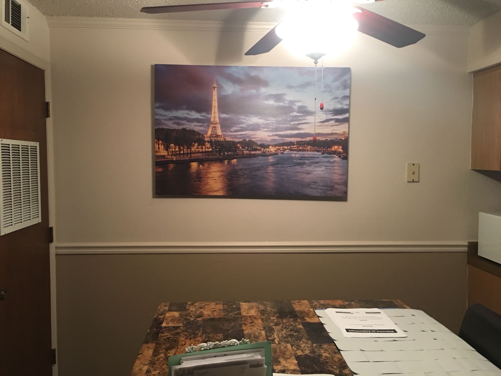 Large Paris Canvas Picture!!