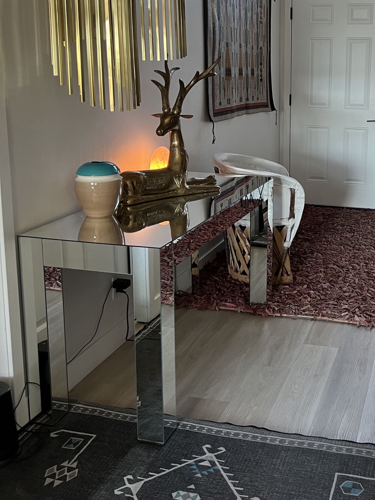 Vintage 70s Glass Table