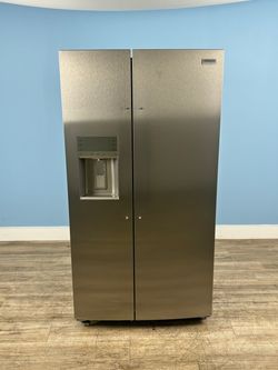 Frigidaire Gallery - 36 in. 26 cu. ft. Standard Depth Side by Side Refrigerator in Smudge-Proof Stainless Steel, ENERGY STAR