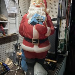 Vintage Santa Claus Light-Up Decoration