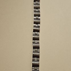 Men's Silver Link Bracelet 7 1/2" Length - Extra Links Available 