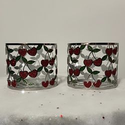 Bath And Body Works Cherry Candle Holders 