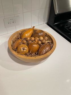 Wooden Fruit Bowl