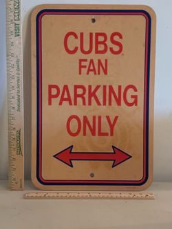 VINTAGE CHICAGO CUBS SIGN