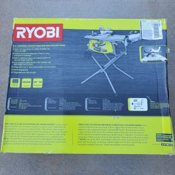 NIB Ryobi 10 Inch Table Saw With Rolling Stand