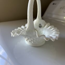 Small Fenton Glass Basket