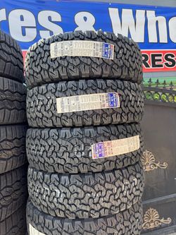 265/75r16 bfgoodrich ko2 tires nuevas con 70,000 millas de garantía las 4