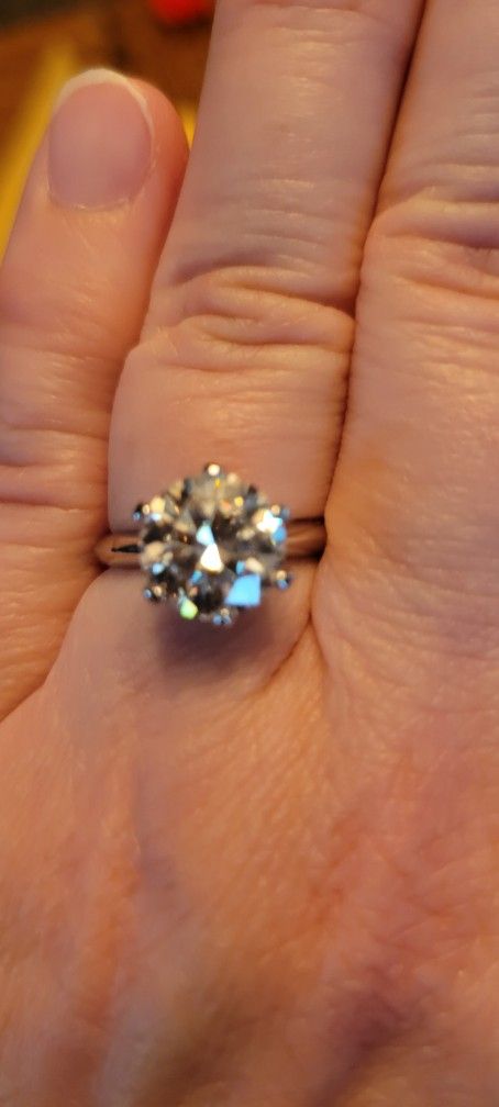 3 Carat 14K Engagement Ring