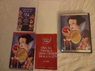 Disney Snow White and the seven dwarfs dvds