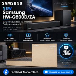 Samsung HW-Q800D 5.1.2 Dolby Atmos Soundbar + Subwoofer NEW