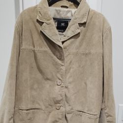 ISZ Women's Suede Tan Jacket Medium