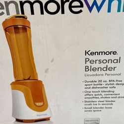 Kenmore Whirl Personal Blender (orange Comes with travel cups (around 20 oz) and lids for on-the-go use.