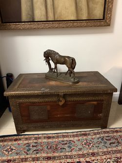 Antique Moroccan Trunk Chest 18 X36