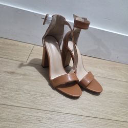 Shoes Woman NY&C Ankle Strap Heels & Zippered Back