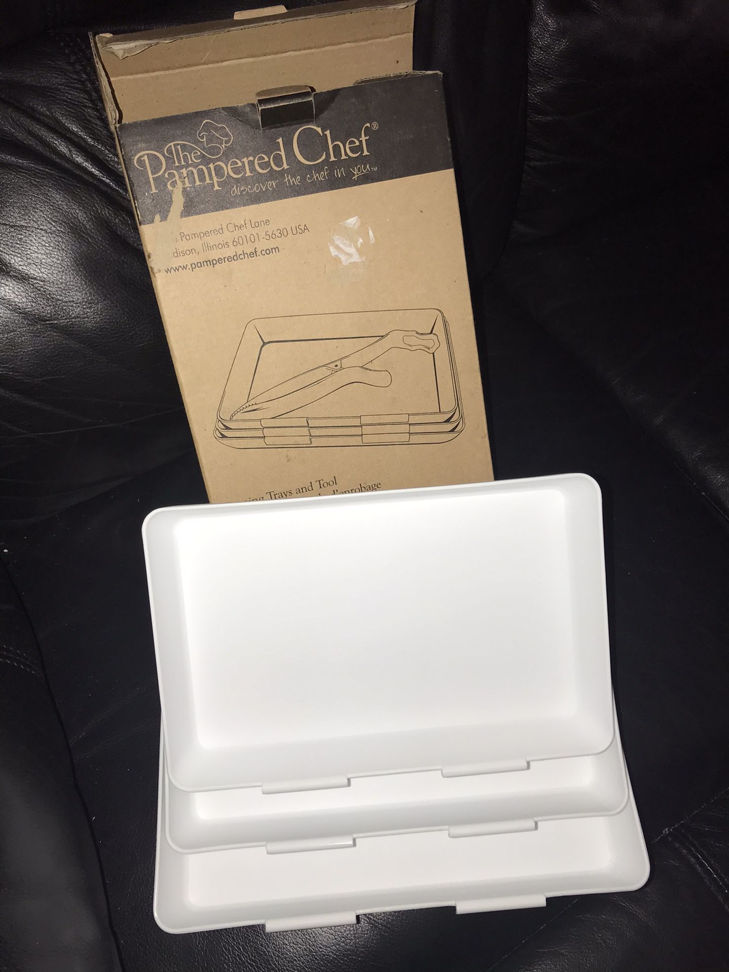 Pampered Chef 3 prep tray set