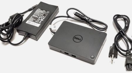 Dell WD15 USB-C Laptop Docking Station K17A001 with AC Adapter