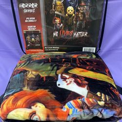 HORROR Size QUEEN  Blanket ,NO LIVES MATTER 