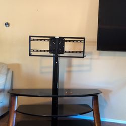 Modern Glass TV Stand with Swivel Mount – Costco