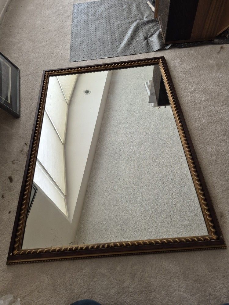 Antique Gold Framed Mirror