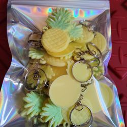 Pineapple Keychains lot of 24 New 
