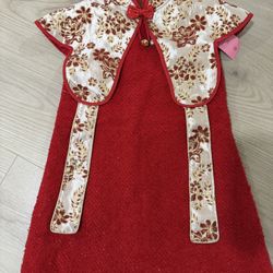 Girls Chinese Dress Size 130 7/8