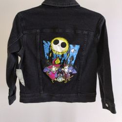 The Nightmare Before Christmas Denim Jacket Sz Youth 7/8 Jack Skellington GLOWS

New with tags

