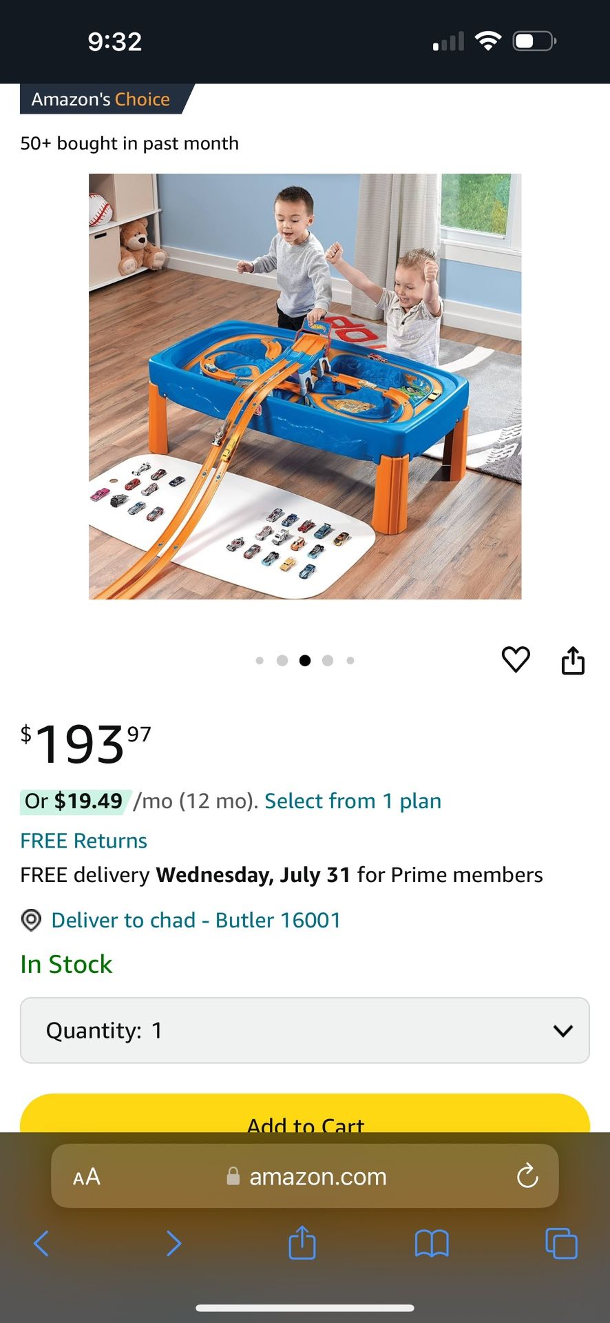Race Track And Table
